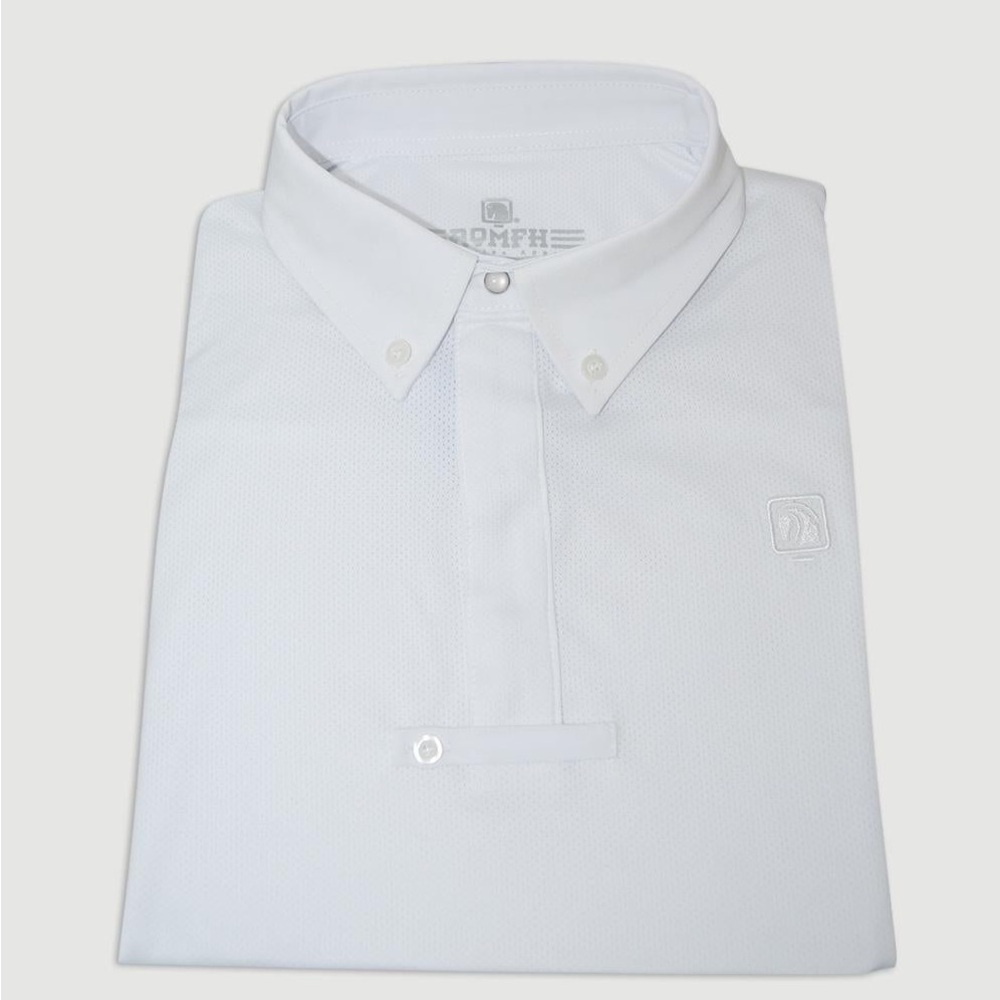 LOT (2) MENS ROMFH Polo Men's Short Sleeved Competition Shirts